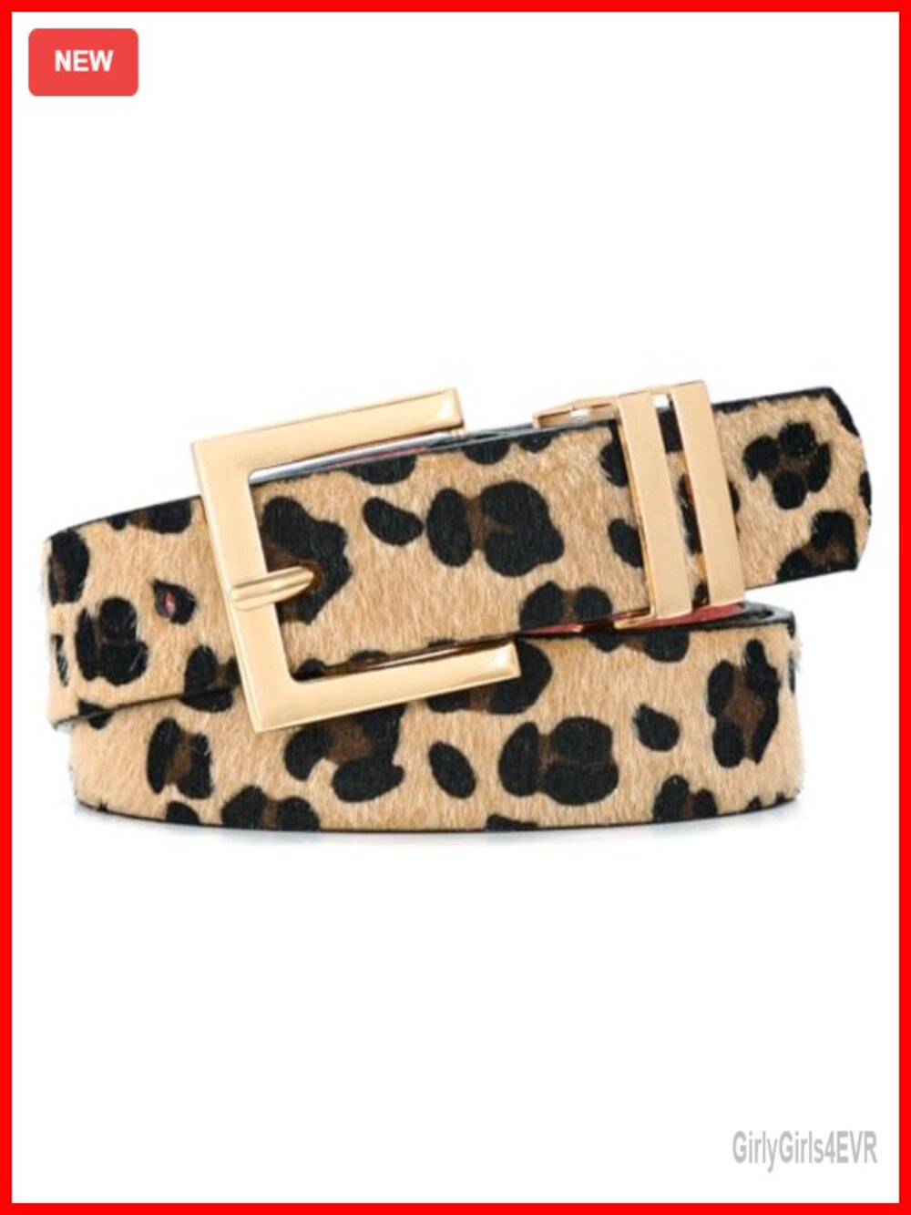Women's Faux Leather Belt Square Buckle Classic Accessory